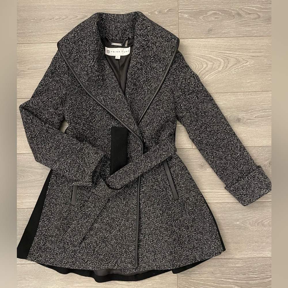 Trina Turk Pea Coat Jacket Size 0